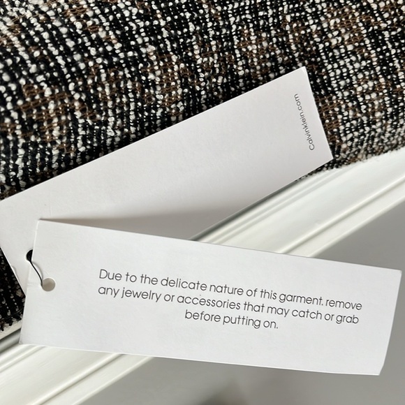 Calvin Klein brown and black tweed dress size 8 new - Picture 12 of 16